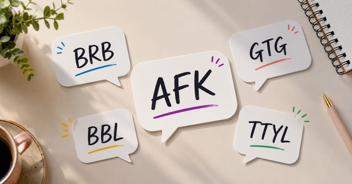 AFK and related internet abbreviations