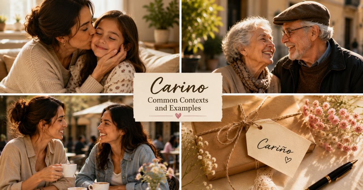 Common contexts and examples of Carino usage
