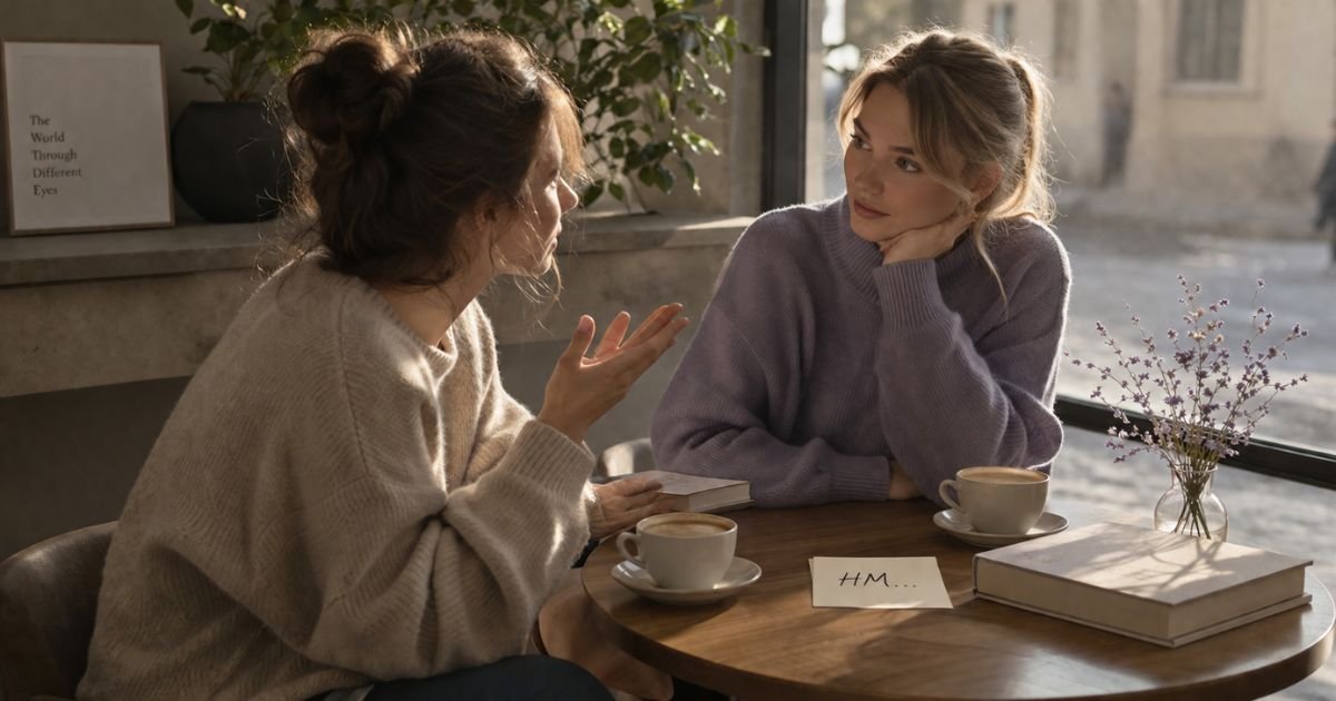 Friends using HM in casual conversation