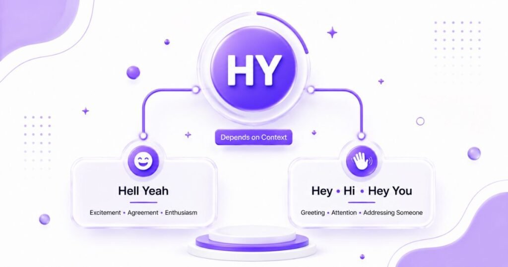 HY Means Hey or Hi