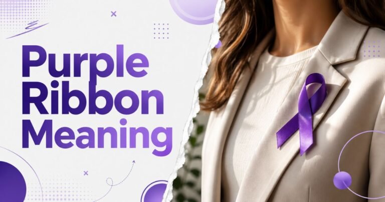 Purple Ribbon Meaning