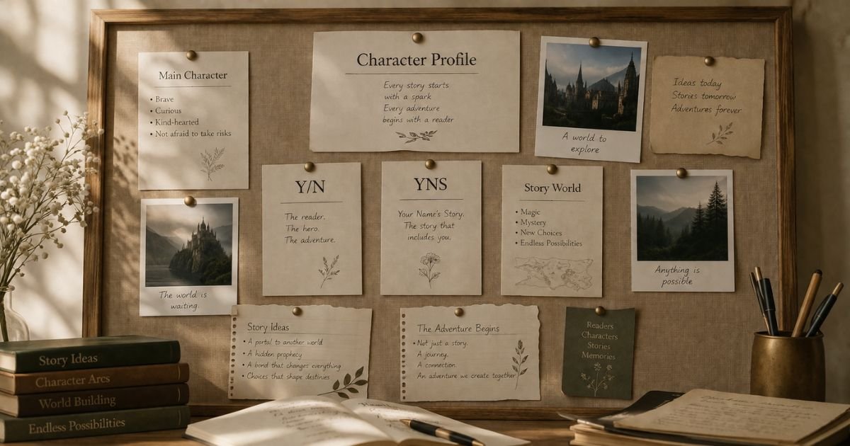 YN and YNS fanfiction character profile board