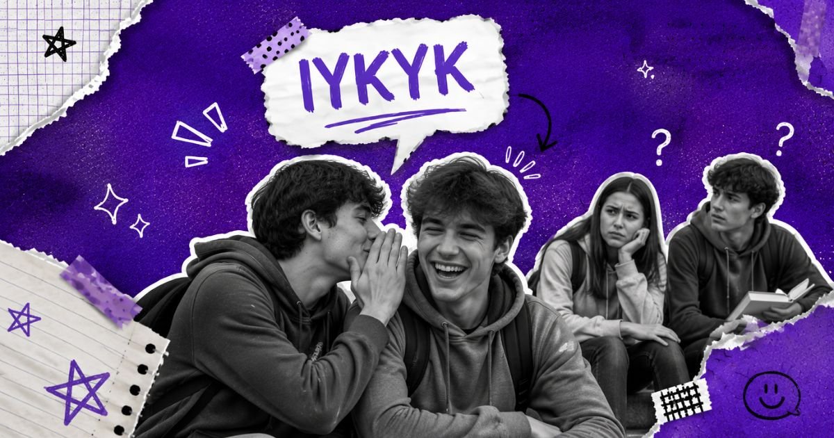 IYKYK meaning explained with an inside joke illustration