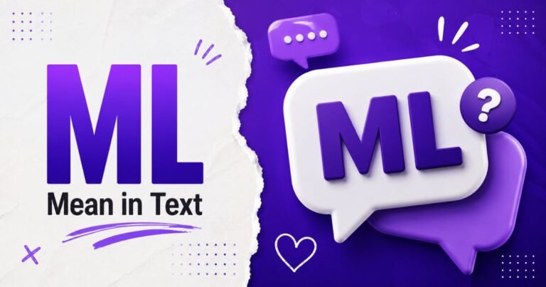 What does ML mean in Text