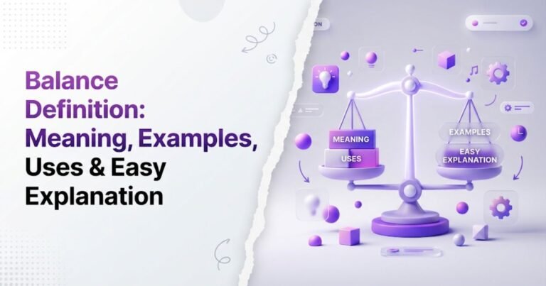 Balance definition